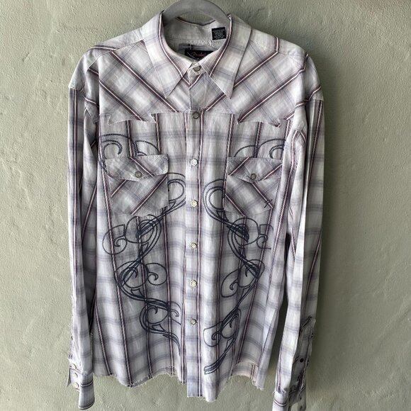 FENDER MEN'S WESTERN STYLE DRESS SHIRT - Picture 1 of 8